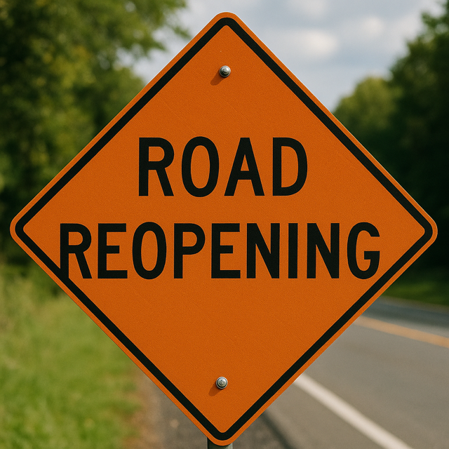 Road Reopening.8.27.25